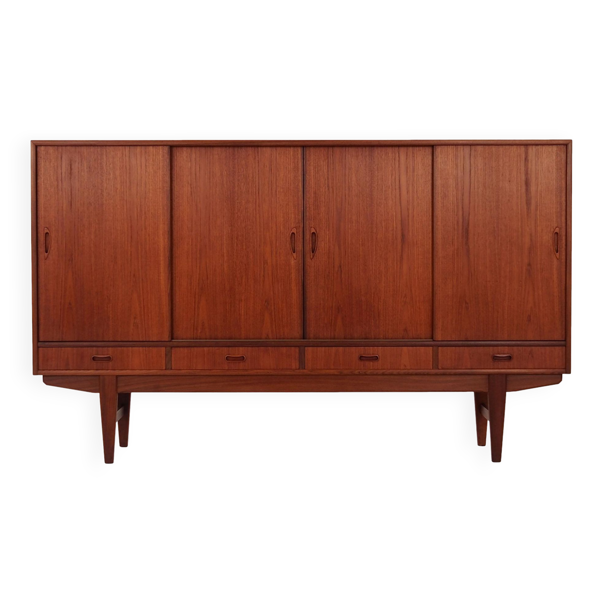 Teak highboard, Danish design, 1970s, production: Denmark