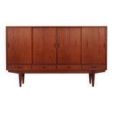 Teak highboard, Danish design, 1970s, production: Denmark