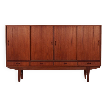 Teak highboard, Danish design, 1970s, production: Denmark