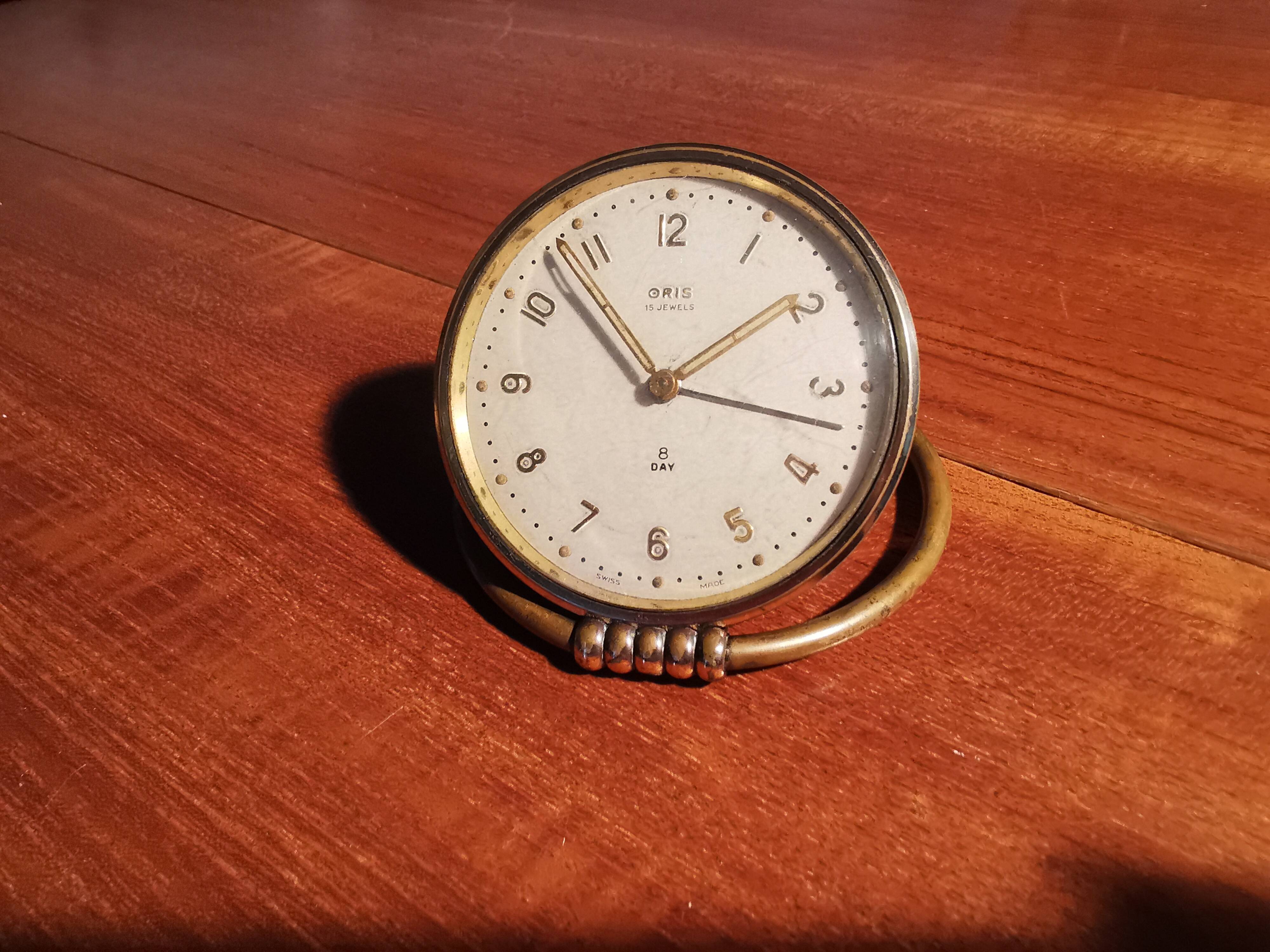 Travel awakening ORIS 8 days 15 jewels Switzerland