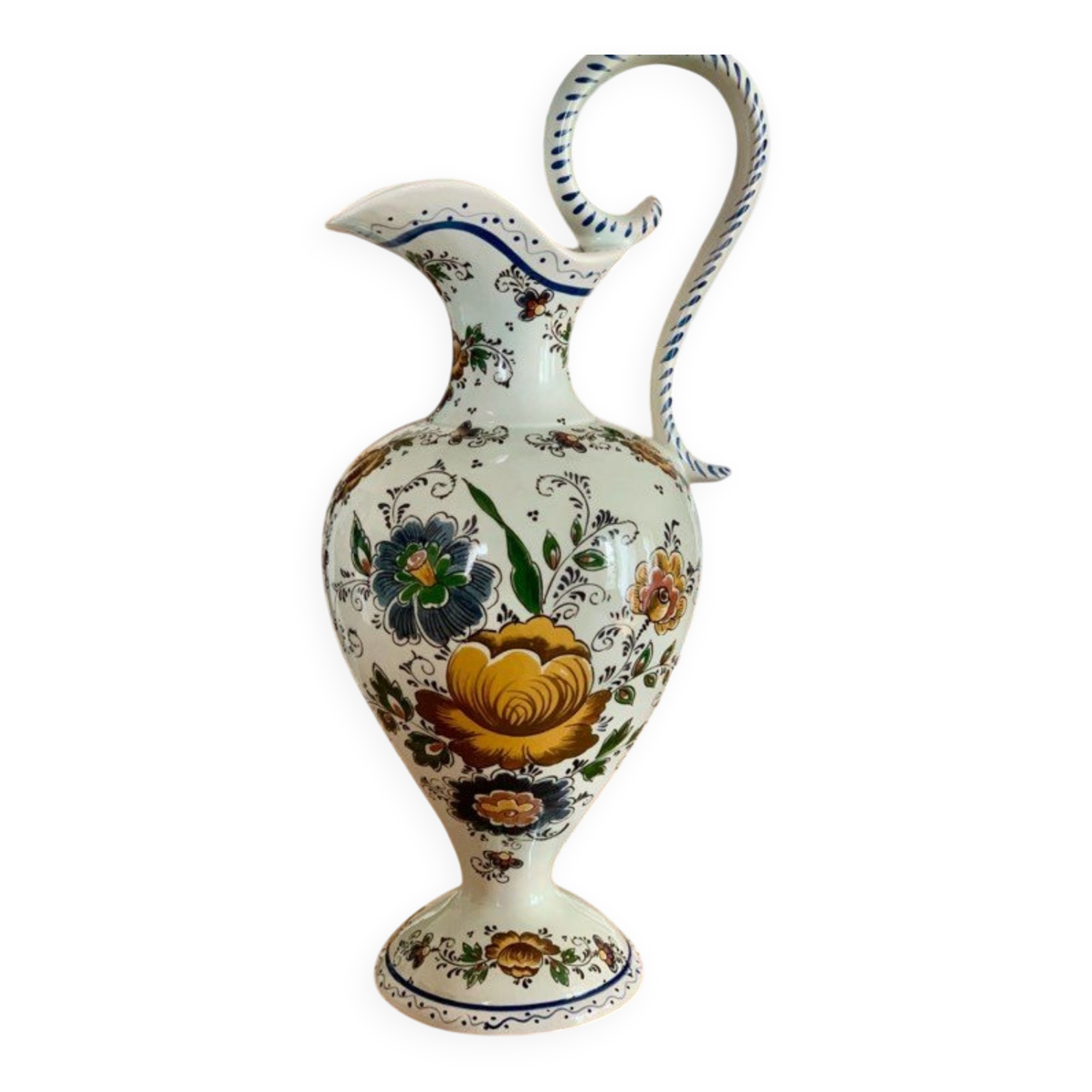 Pichet vintage fleurs
