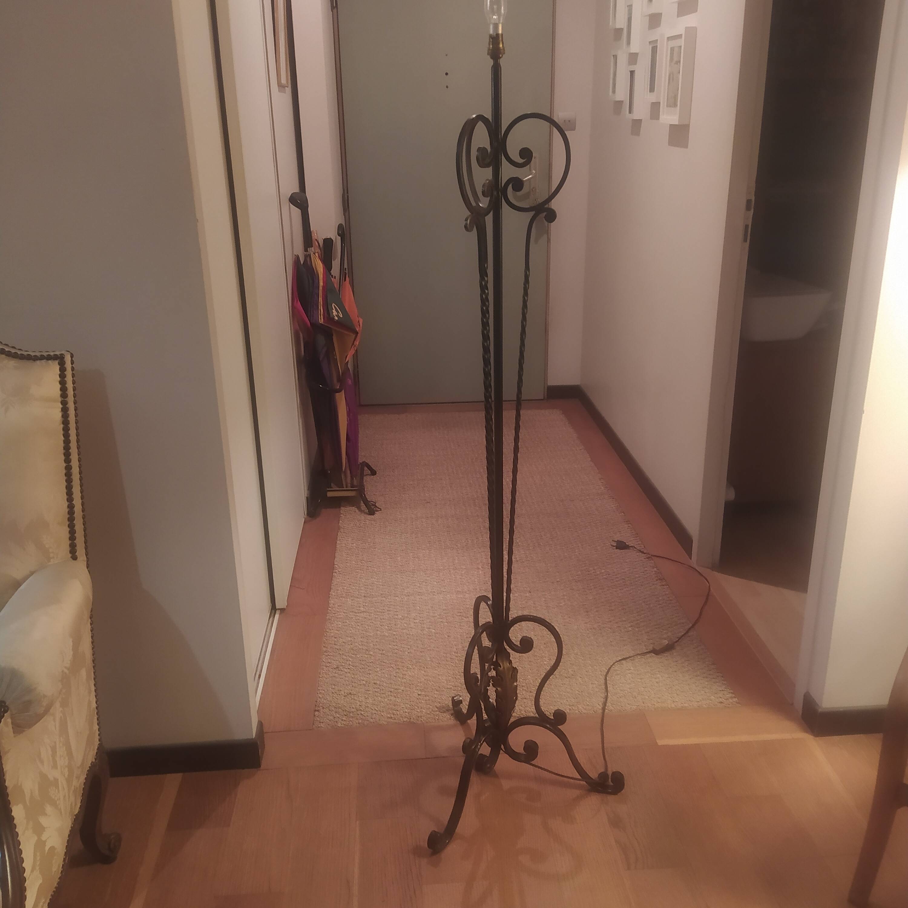 1950 wrought iron lampshade