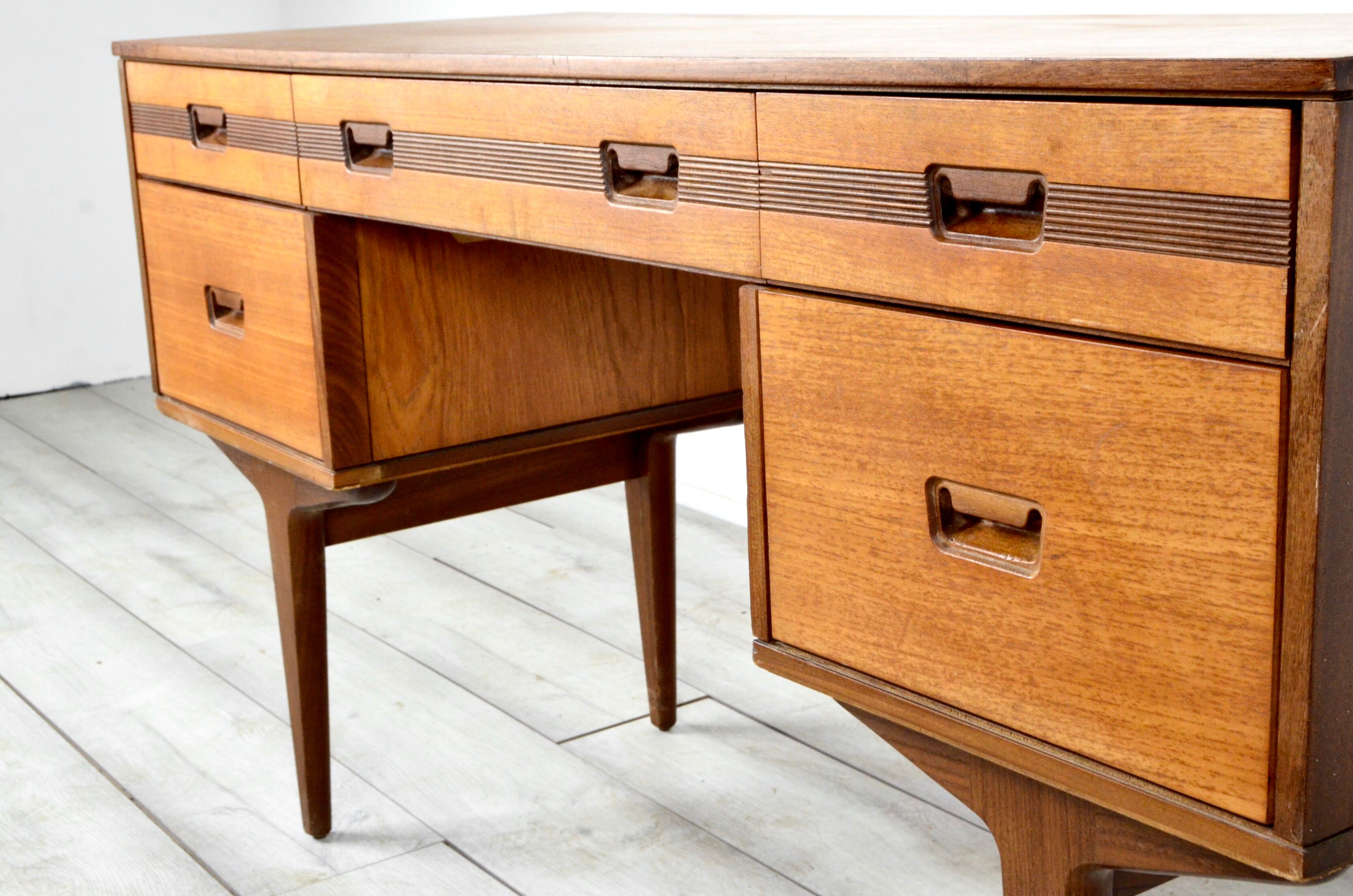 Midcentury 'Butilux' Teak Desk. Delivery. Modern / Vintage / Danish Style.