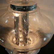 Lampe de table en verre design des années 60 italienne