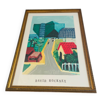 David Hockney Vintage 1989 Lithograph Print