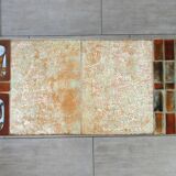 Jean Gregorieff coffee table for Roche Bobois, ceramic and brushed steel