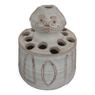 Ceramic flower stand signed J.Peyrot