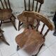 4 chaises Western en bois courbé