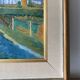 Mid Century Vintage Oil Framed Painting - The Courtyard