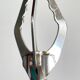 Long vintage chrome metal sugar tongs