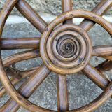 Paire de fauteuils en rotin  ou loveuses années 70