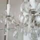 Antique crystal chandelier 8 lights 68 x 56