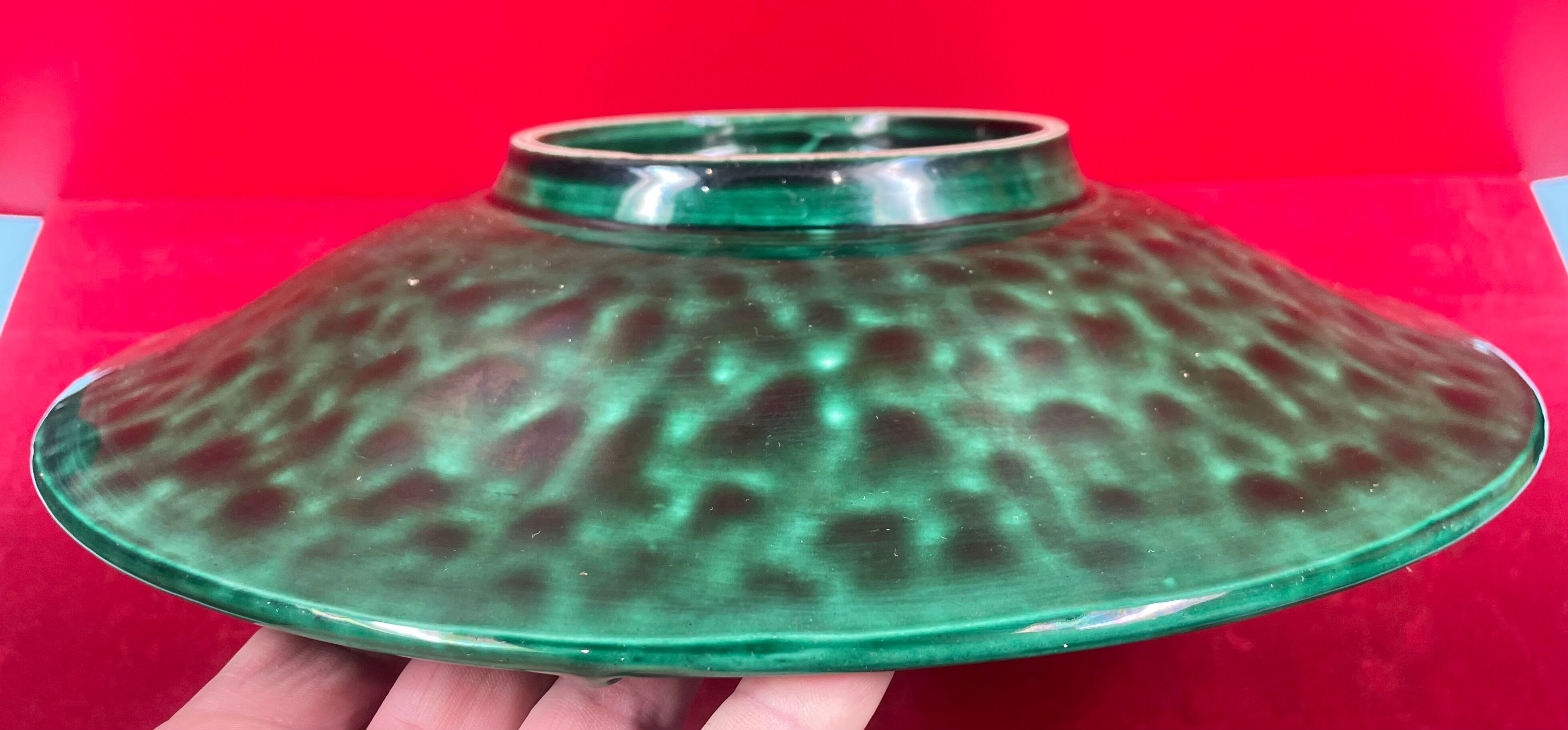 Vintage ceramic dish by Béatrice Letalle - Circa 1940 - Saint Clément