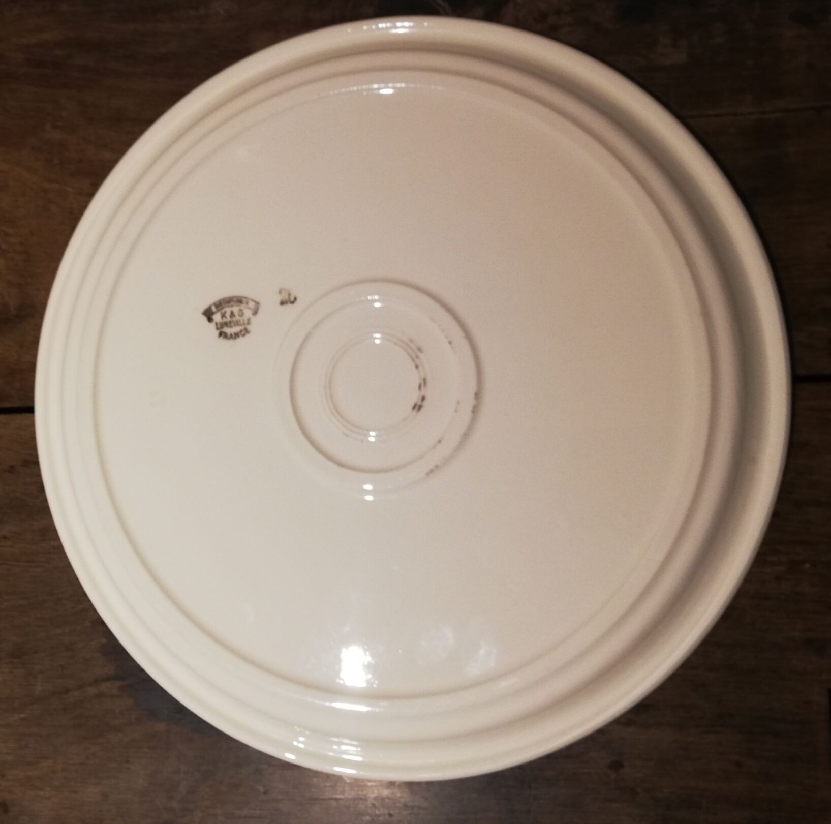 Round dish Lunéville
