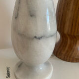 Vintage grey marble candle holder