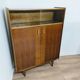 Buffet vitrine vintage en bois
