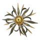 Wheat spike ceiling light in painted metal, 50s style.