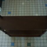 Bamboo-style wooden wall shelf