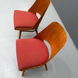Pair of TON Model 514 Dining Chairs – Radomír Hofman, 1960s