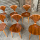 Series of 6 Norman Cherner chairs for Plycraft USA in teak, 1960s