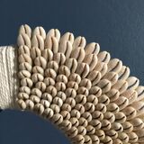 Sculpture tribal necklace Papou in shells