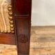 Empire office armchair in mahogany decor palmettes xviiith