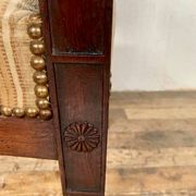 Fauteuil de bureau empire en acajou decor palmettes xviiième