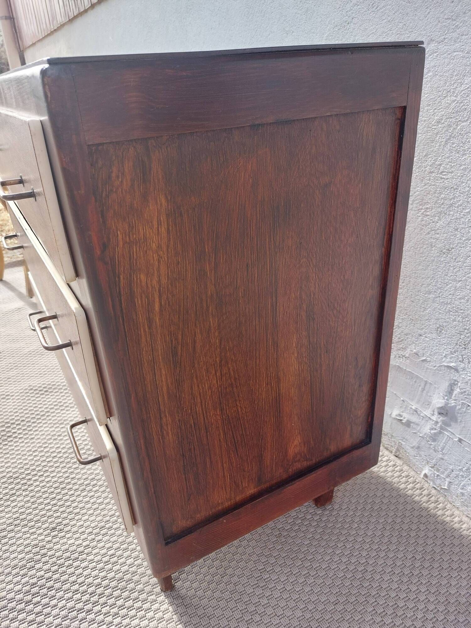 1960s-70s commode, cream trim, vintage
