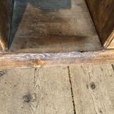 A schoolmaster's desk and chairs