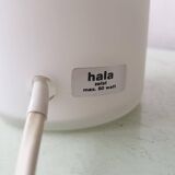 1980s white glass mushroom table lamp