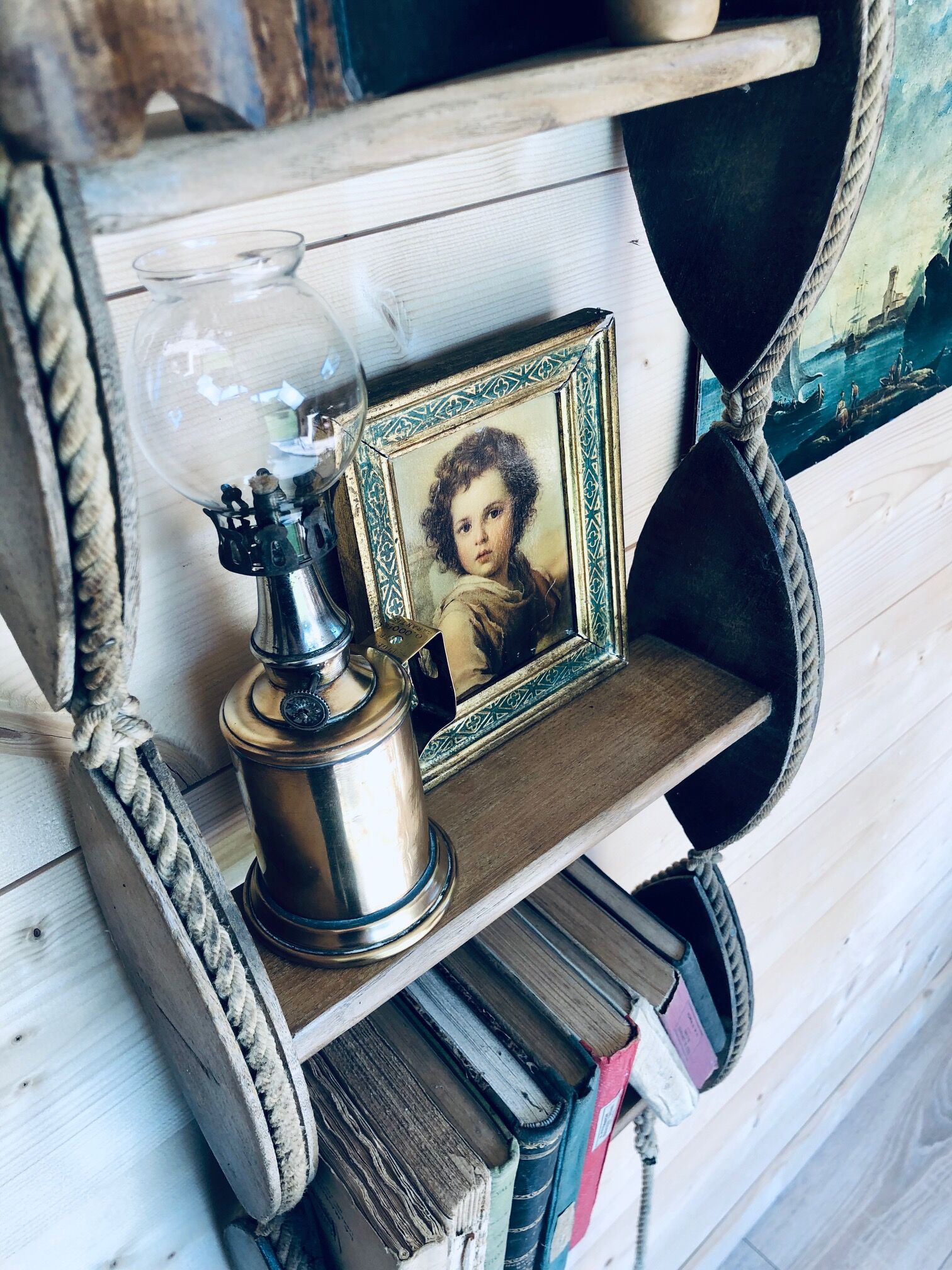 Shelf - old boat ladder