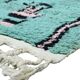 Contemporary mint green rug - 280 x 187 cm