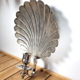 Candlestick shell in wall lamp 1950
