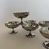 Set of 6 vintage stainless steel bowls