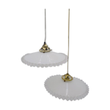 Duo of suspensions in opaline