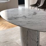 Table marble arabescato Italy vintage