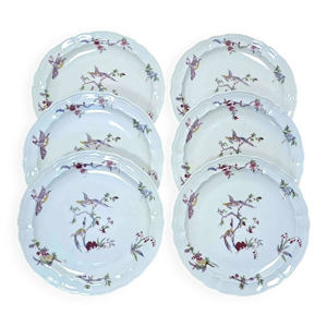 6 assiettes plates Bernardaud