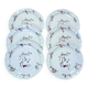 6 flat plates Bernardaud model Chantilly