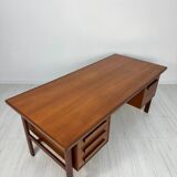 1960s Vintage Freestanding Danish Teak Writing Desk by Peter Løvig Nielsen
