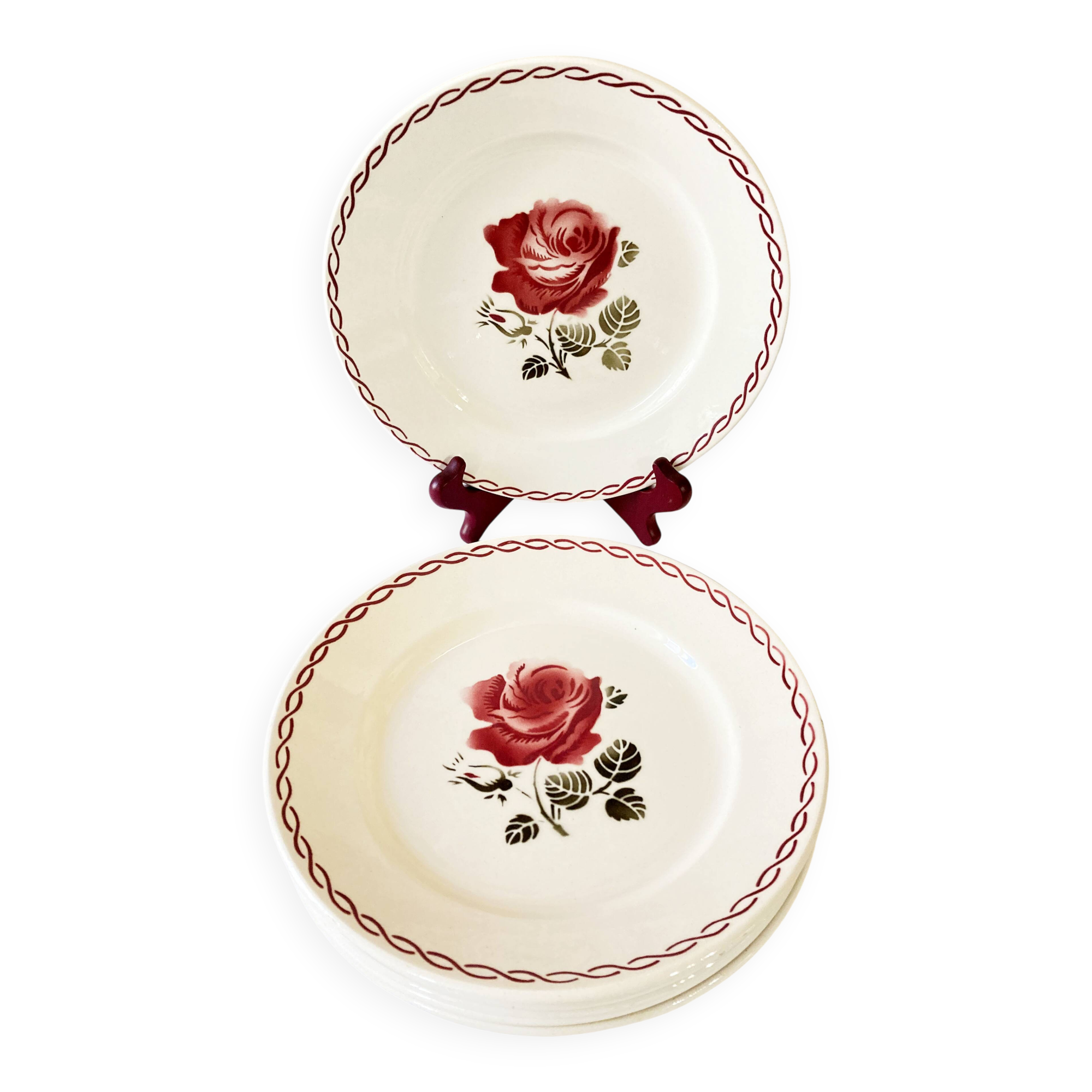 Serving plates, Germaine model, Badonviller