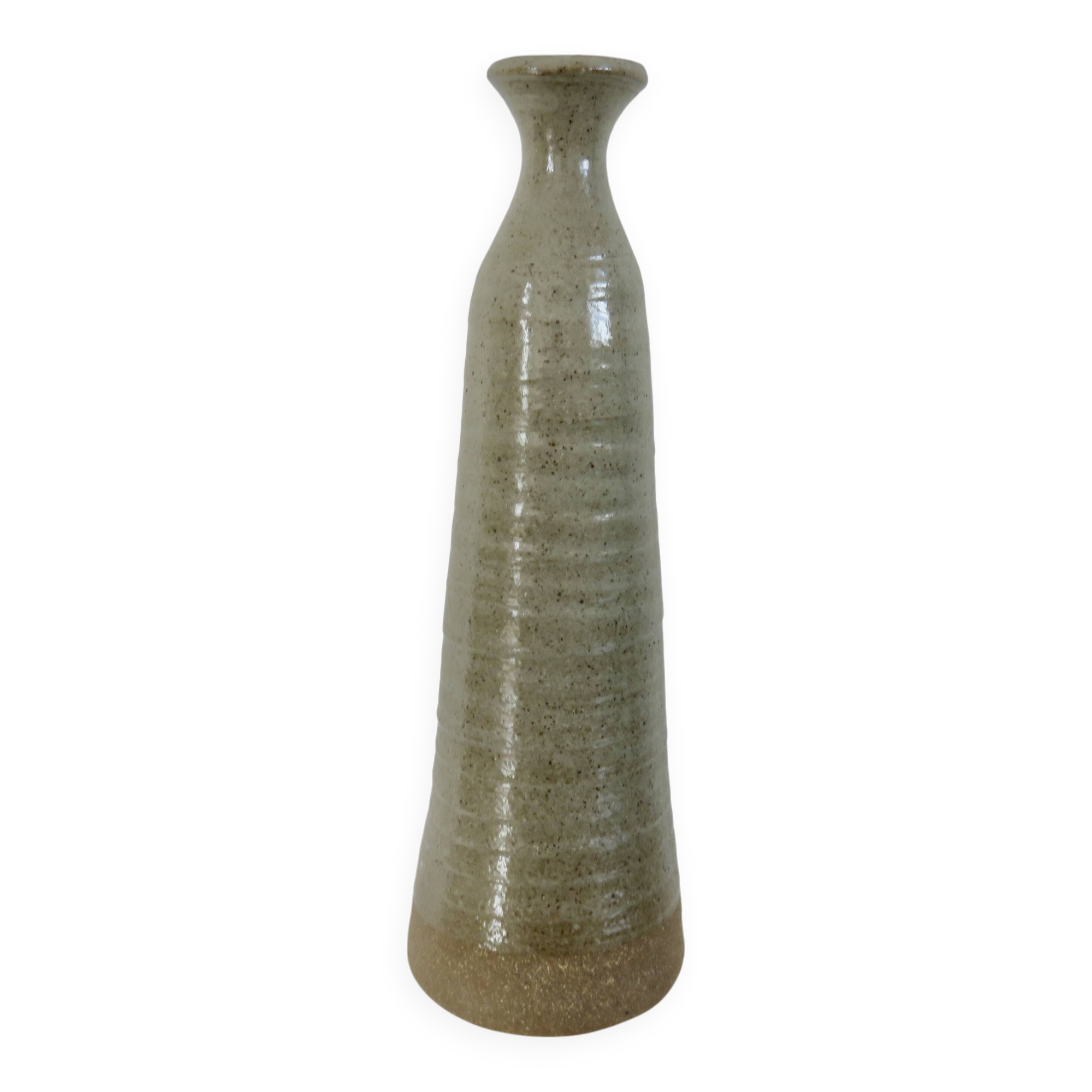 Glazed stoneware vase, 1960s-70s