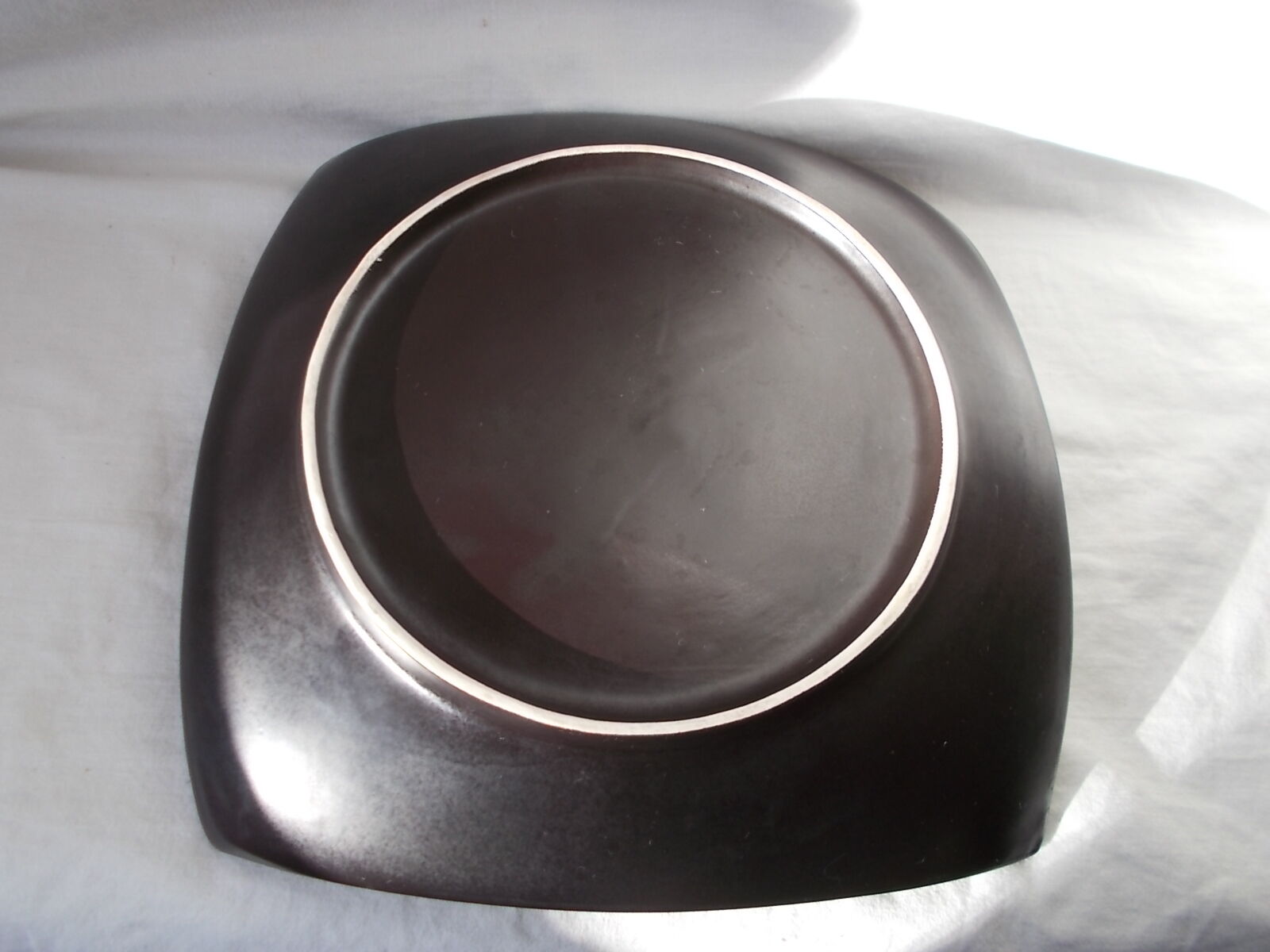 Vintage black and green dish