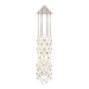 Lustre trio 2x4 mozaik - blanc