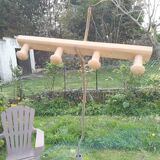 Wooden coat rack wall hook