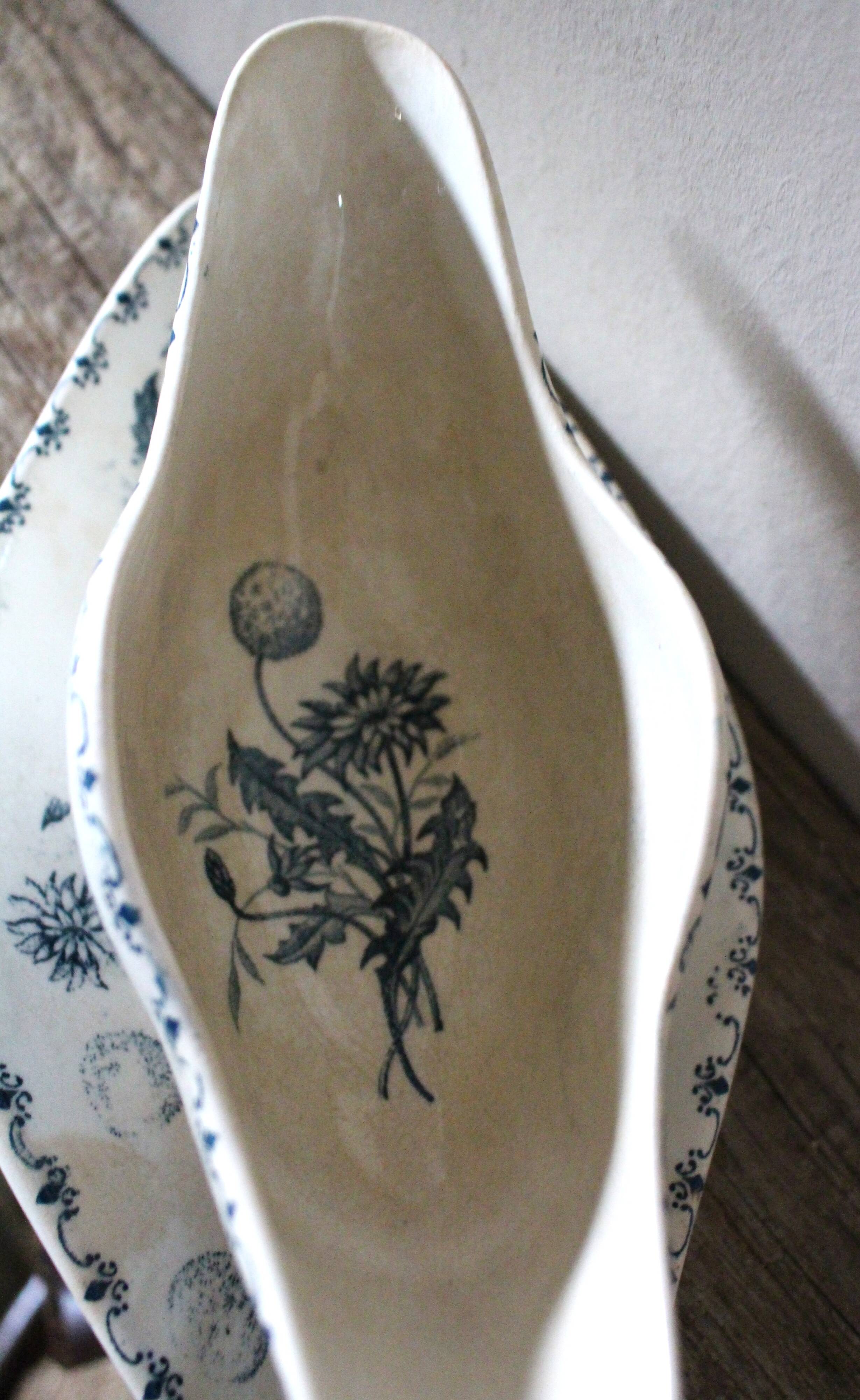 Sauceboat Terre de Fer Clairefontaine Blue Dandelion