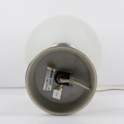 Space Age Lamp Erco in Opaline Glass and Brushed Metal, Germany 1974