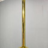 Art Deco Brass Pendant with Geometric Opaline Glass, Czechoslovakia 1930s