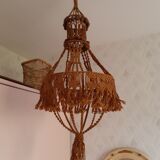 Vintage suspension in macramé