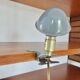 Clamp mushroom lamp, new from old stock, aluminium, 1970s.