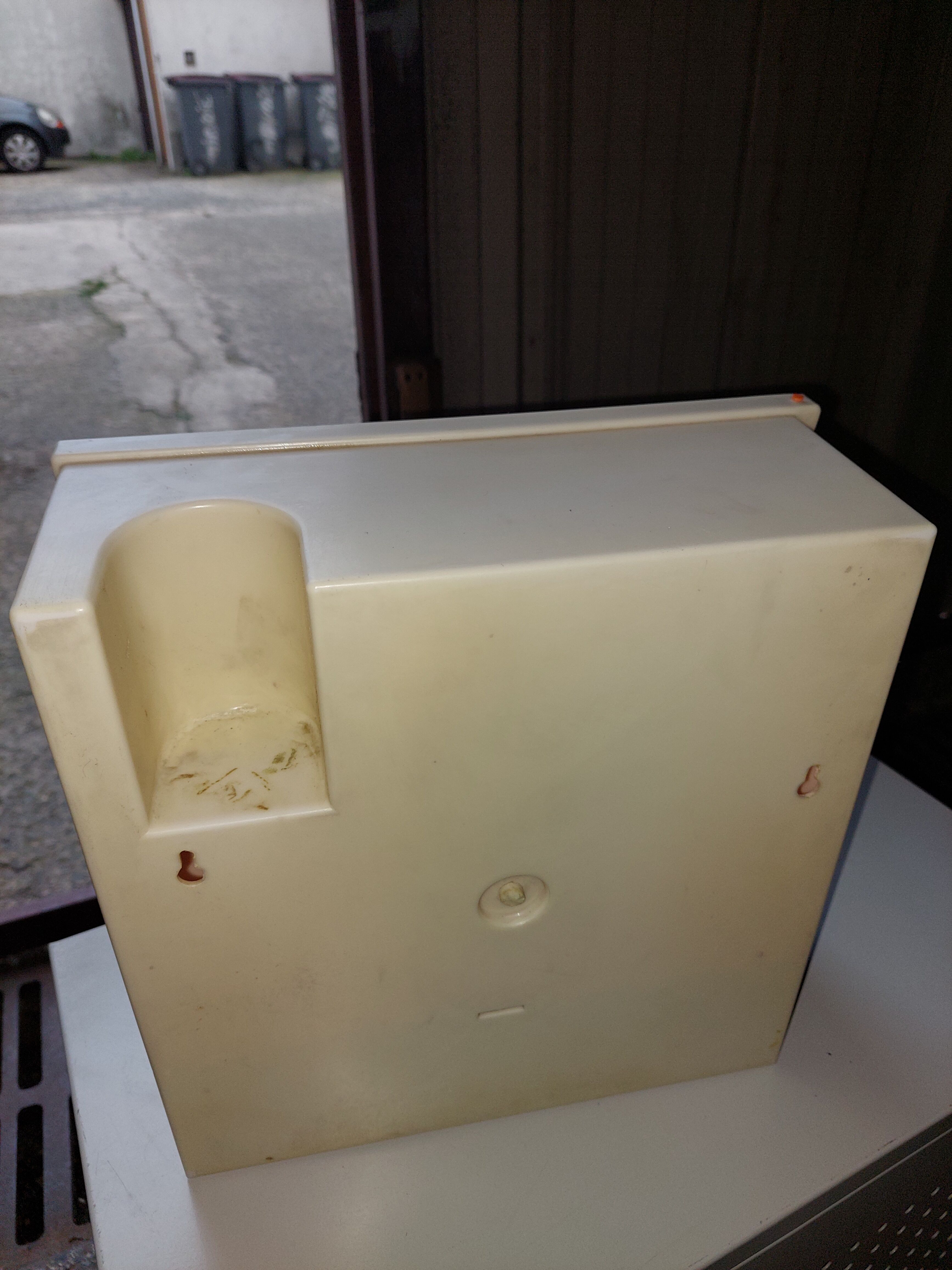 Used vintage plastic bathroom cabinet